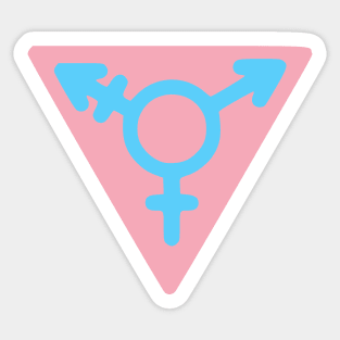 Pride Flag Color Variant of Nangeroni Trans Community Symbol Sticker